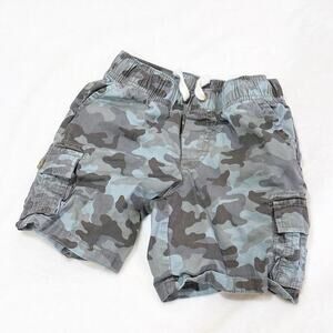 Cat & Jack Camo Shorts sz XS (4-5) Boy's Camo Pull On Cargo Shorts